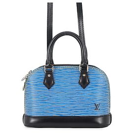 Borsa Louis Vuitton Alma Nano Epi Denim Blu