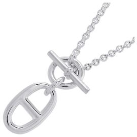 Hermès Collana Amulet Chaine d'Ancre Hermes Argento