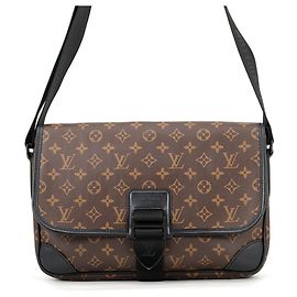 Louis Vuitton Monogram Macassar Archie Shoulder Bag Black Monogram