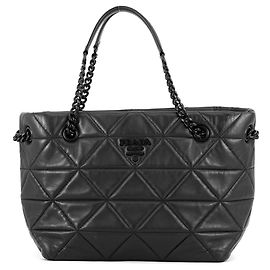 Bolsa de Ombro com Corrente Prada Preto