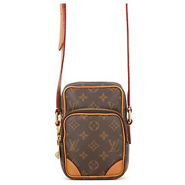 Louis Vuitton Monogram Schultertasche Braun Monogramm