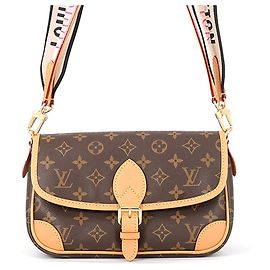 Louis Vuitton Monogram Diane Shoulder Bag Black Monogram
