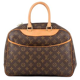 Louis Vuitton Monogram Bowling Vanity Handbag Brown Monogram