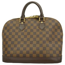Borsa a mano Louis Vuitton Damier Alma N51131 Ebene Damier ebene