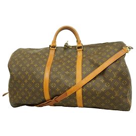 Louis Vuitton Boston Monogram Keepall Bandoulière 60 Marrom