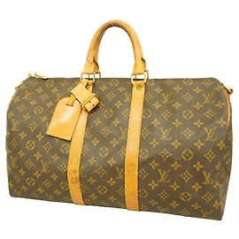 Louis Vuitton Monogram Keepall Bandoulière 45 Marrone