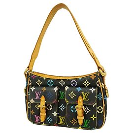 Sac à épaule Louis Vuitton Monogram Multicolor Lodge PM Noir