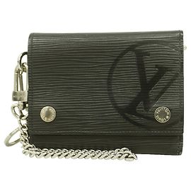 Cartera Louis Vuitton Noir Tri-fold Negro