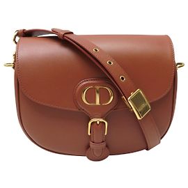 CHRISTIAN DIOR BOBBY MEDIUM LEDER LOGO HANDTASCHE M9337USKU SCHULTERTASCHE Kamel