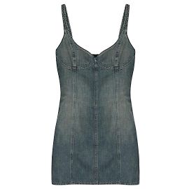 Vestido mini de denim azul Balenciaga Azul