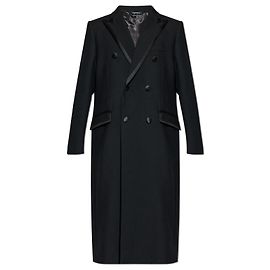 Dolce & Gabbana Wool coat with single vent Black