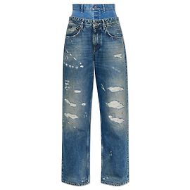Dolce & Gabbana Vaqueros con efecto 'vintage' Azul