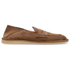 Dolce & Gabbana Sapatos de camurça com logótipo Marrom