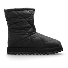 Dolce & Gabbana Logo snow boots black cotton Black