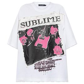 T-shirt oversize en coton blanc Dolce & Gabbana Blanc