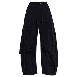 Dolce & Gabbana Cargohose schwarz Baumwolle Schwarz