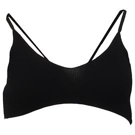 Bralette en maille Jacquemus en viscose noire Noir