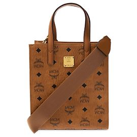 MCM Schultertasche mit Logo Braun