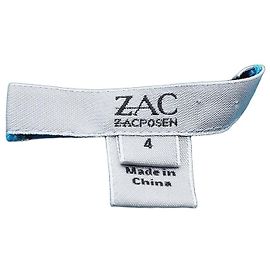 Abito da sera monospalla Zac Posen in triacetato blu Blu