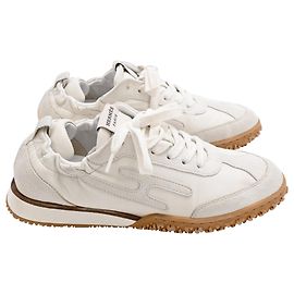 Baskets Hermès Jet en daim blanc Autre Imprimé python