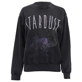 Anine Bing Ramona Stardust Sweatshirt aus grauer Baumwolle Grau