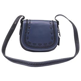 Borsa a tracolla Coach 1941 Saddle 23 in pelle blu navy Blu Blu navy