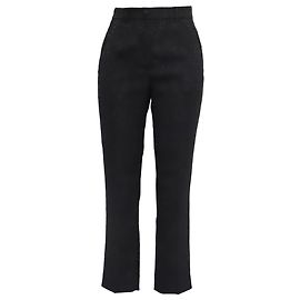 Pantalon en jacquard floral Dolce & Gabbana en polyester noir Noir