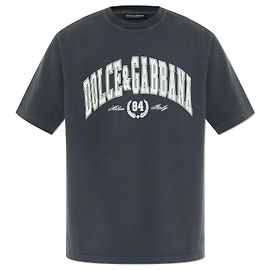 Dolce & Gabbana T-shirt with printed logo Grey