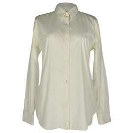 Chemise à boutons Theory en coton blanc Blanc Écru