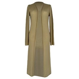 Cardigan long ouvert en maille Jil Sander en cachemire beige Beige