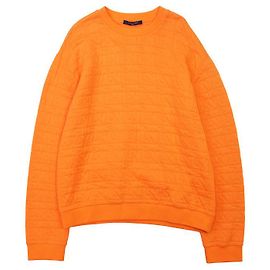 Sweatshirt Louis Vuitton en nylon et coton jacquard LV Logo Orange