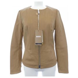 Autre Marque Giacca in pelle BOSS Beige
