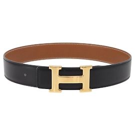 Hermès Hermes Constance Reversible Belt Leather Medium Black