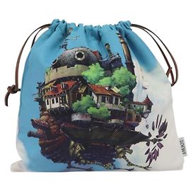 Loewe Paula Drawstring Printed Canvas Small Bleu