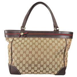 Gucci Mayfair Tote Bag Beige
