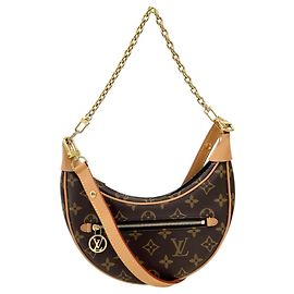 Louis Vuitton Loop Monogram Schultertasche Braun