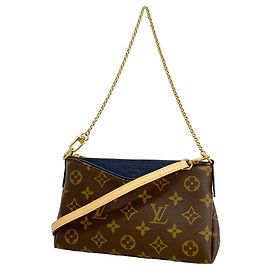 Borsa a tracolla e pochette Louis Vuitton Monogram Pallas Blu navy