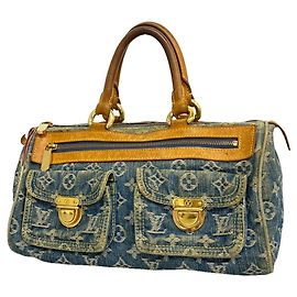 Borsa Louis Vuitton Monogram Denim Neo Speedy M95019 Blu
