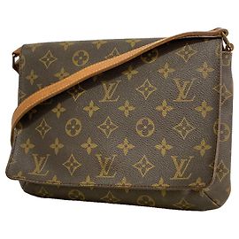 Borsa a tracolla Louis Vuitton Monogram Musette Tango Marrone