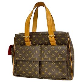Bolso de hombro Louis Vuitton Monogram Multiplicité Castaño