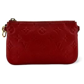 Louis Vuitton Multi Pochette Accessoires Pouch Monogram Empreinte Giant Small Rouge