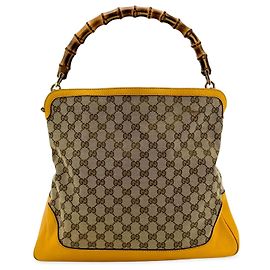 Gucci Diana Bamboo GG Canvas Medium Marrone