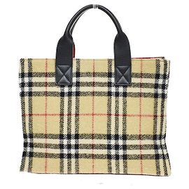 Burberry Nova Check Blue Label aus Baumwolle Beige