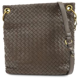 Bottega Veneta Shoulder Intrecciato Nappa Medium Marrom