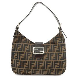 Fendi Vintage Zucca Canvas Medium Braun