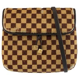 Bolsa de Ombro Louis Vuitton Damier Sauvage Gazelle Marrom