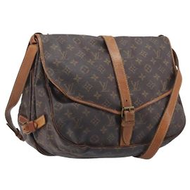 Louis Vuitton Saumur Monogram Canvas 35 Marrom