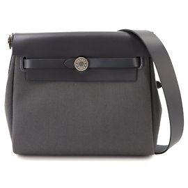 Hermès Hermes Herbag Zip 20 Bolso de hombro Gris