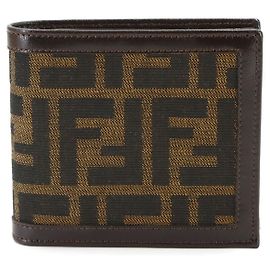 Fendi Zucca Bi-fold Geldbörse Braun