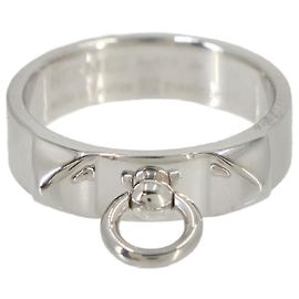 Hermès Hermes Collier de Chien PM Band Ring Silvery